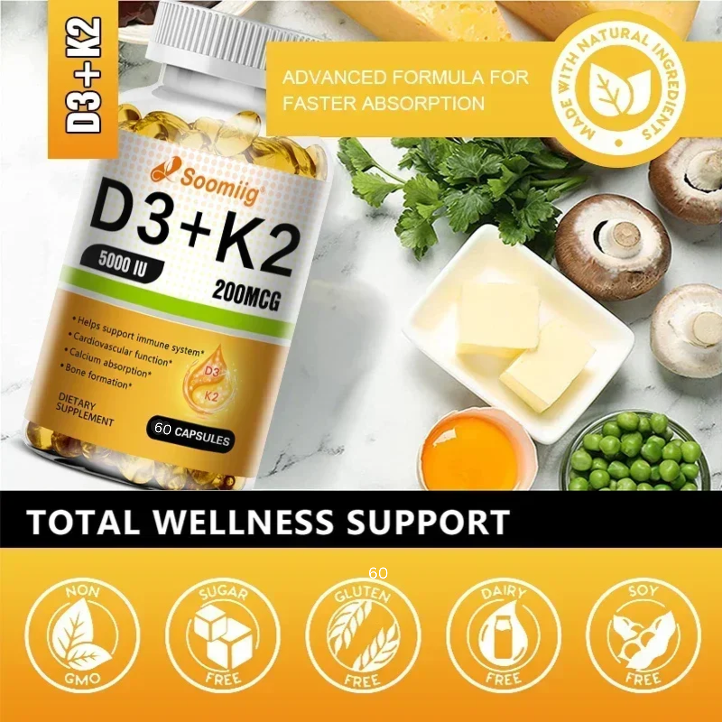 D3 + K2 Complete Bone & Immunity Boost