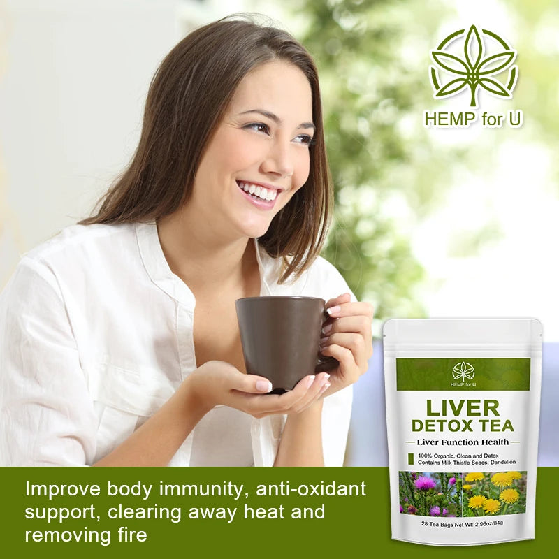 Natural Liver Care, Milk Thistle, Caffeine Free, Liver Detox Herbal Tea