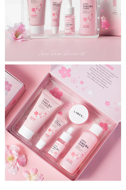 LAIKOU Sakura Glow Skincare Set (5-Piece)