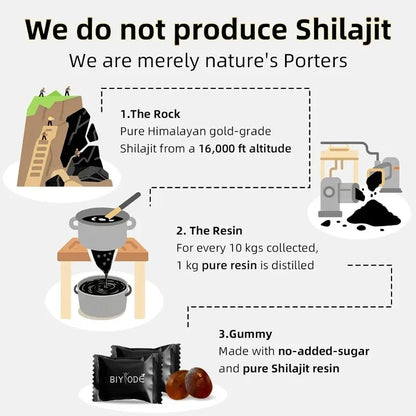 Himalayan Gold Shilajit Gummies- Effortless, Smooth, steady energy
