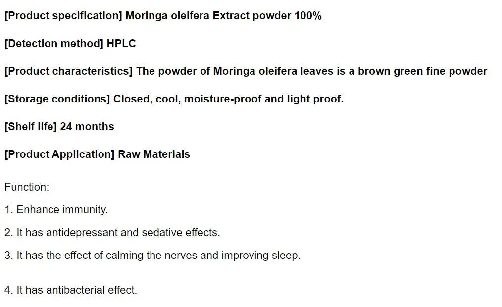 Organic Moringa