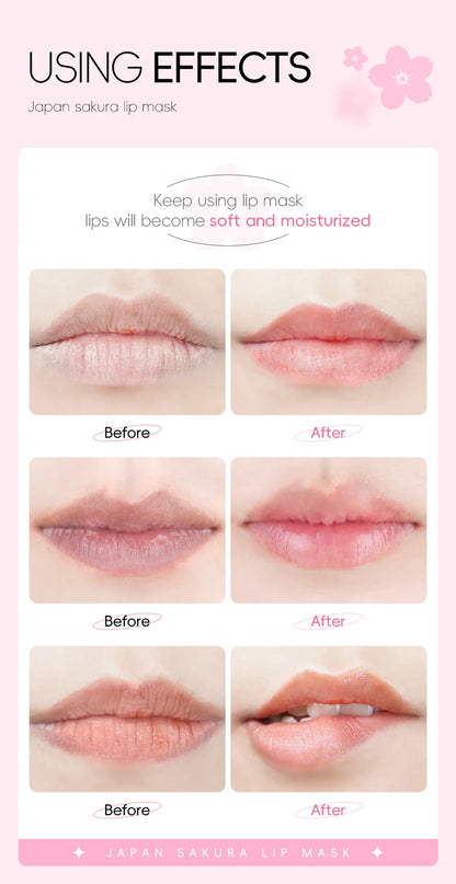 Japan Sakura Lip Repair Mask – Hydrate & Plump Overnight
