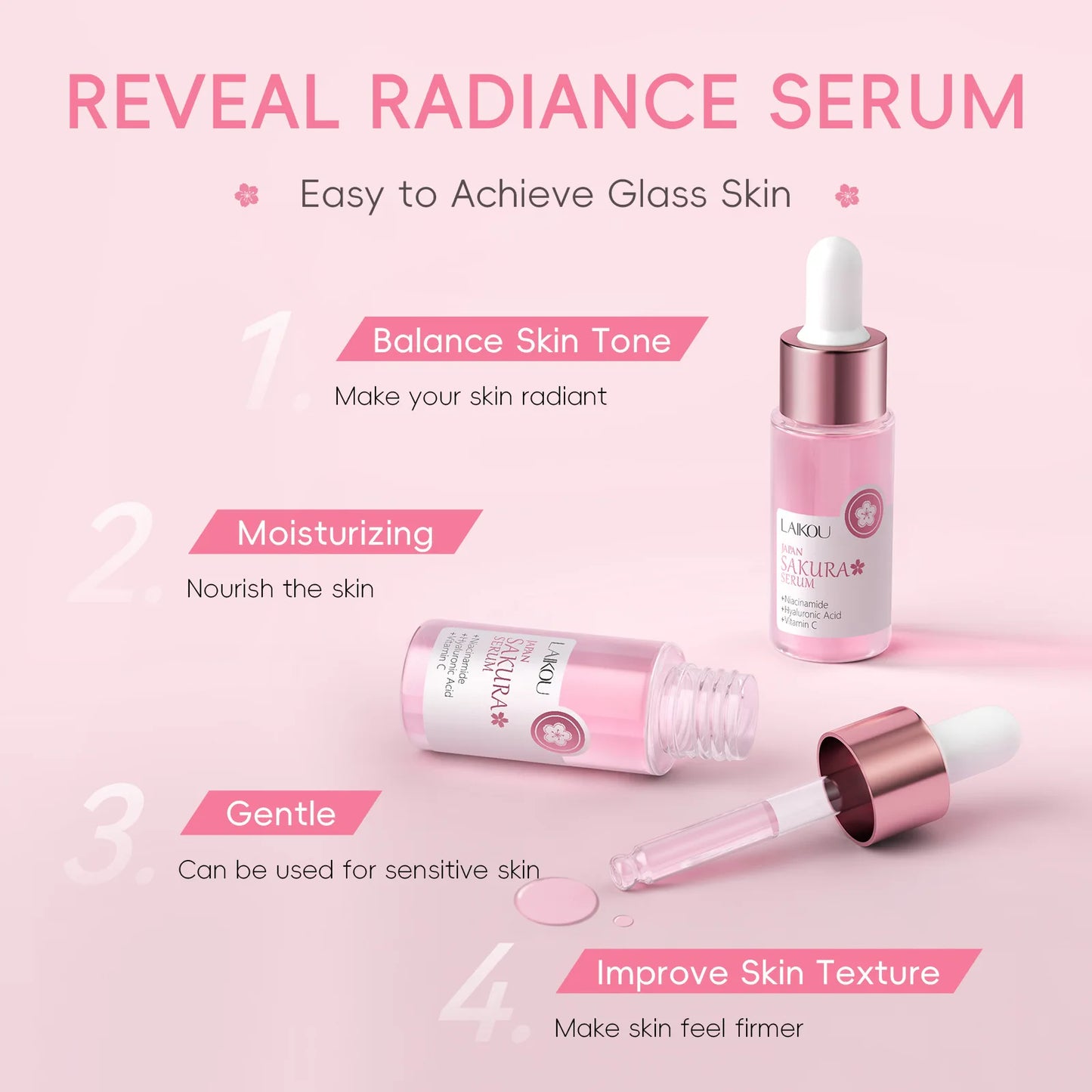 Sakura Glow Serum – Brighten & Smooth