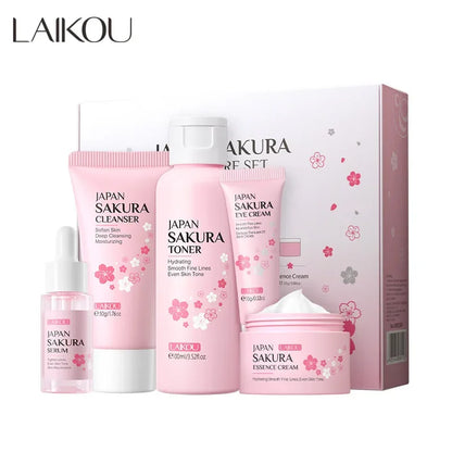 LAIKOU Sakura Glow Skincare Set (5-Piece)