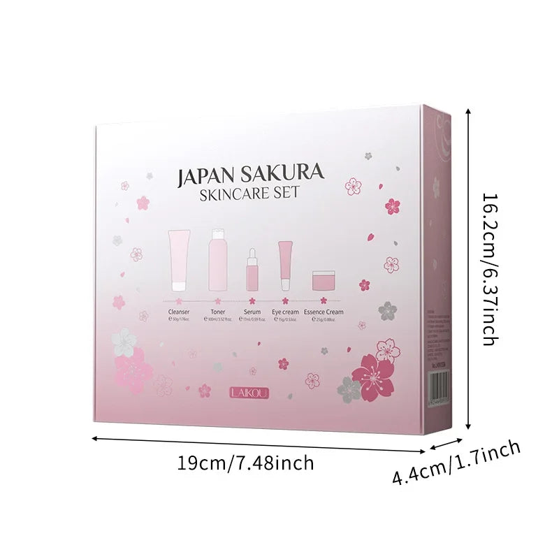 LAIKOU Sakura Glow Skincare Set (5-Piece)