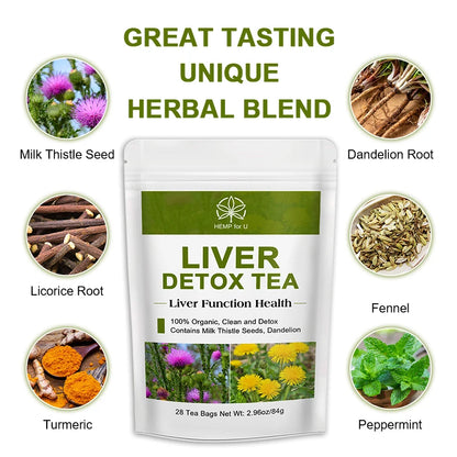 Natural Liver Care, Milk Thistle, Caffeine Free, Liver Detox Herbal Tea