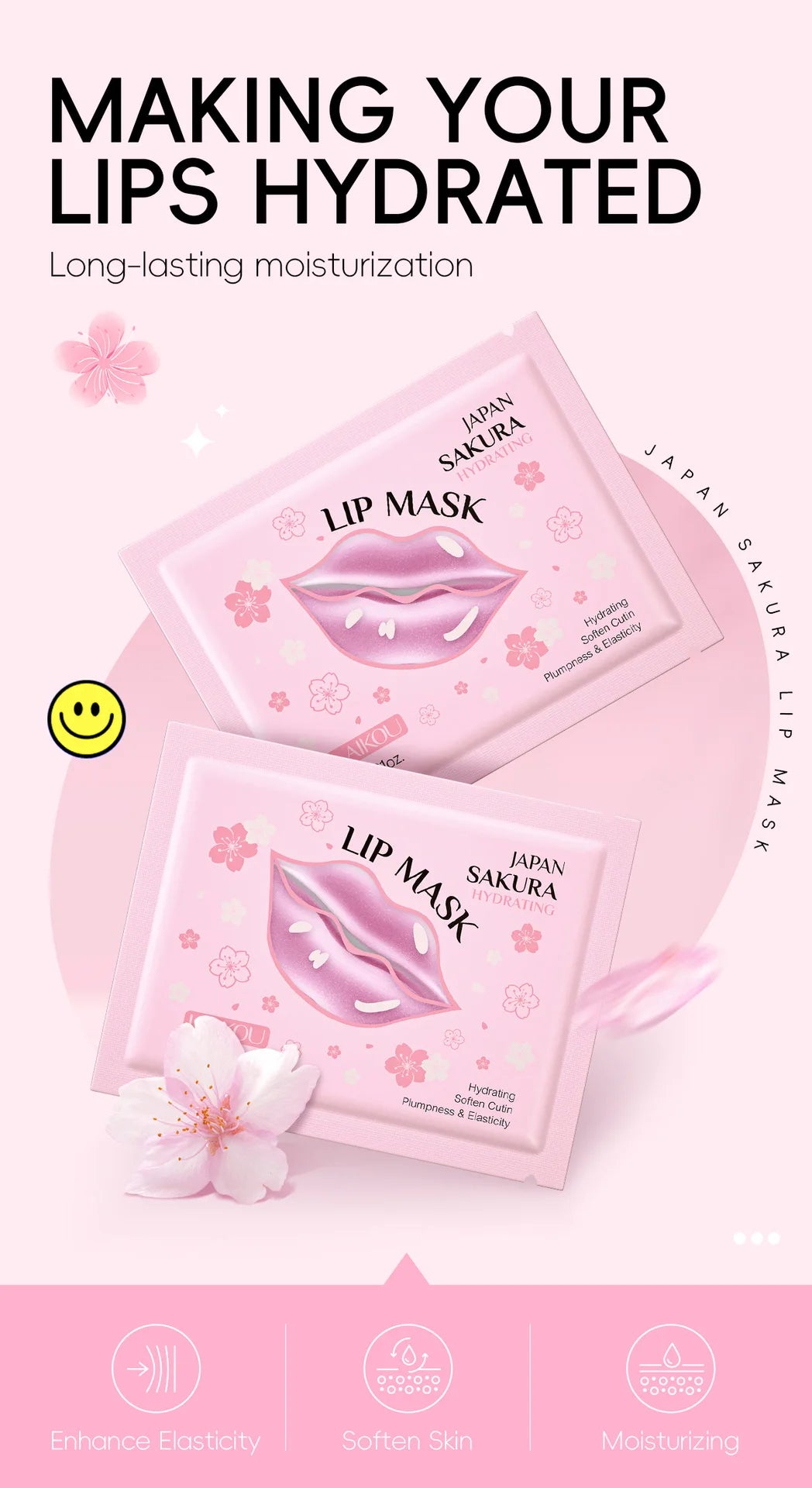 Japan Sakura Lip Repair Mask – Hydrate & Plump Overnight