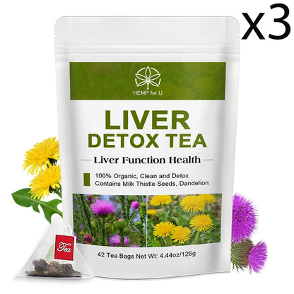Natural Liver Care, Milk Thistle, Caffeine Free, Liver Detox Herbal Tea