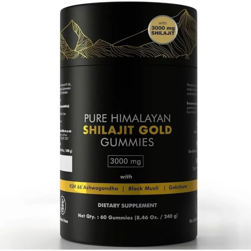 Himalayan Gold Shilajit Gummies- Effortless, Smooth, steady energy