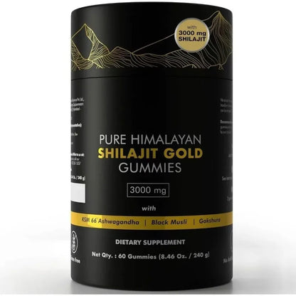 Himalayan Gold Shilajit Gummies- Effortless, Smooth, steady energy