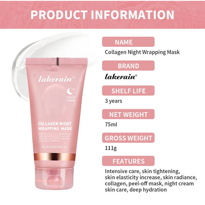 K‑Beauty collagen night face mask