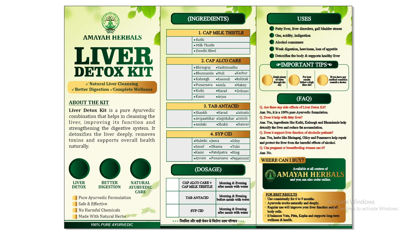 Amayah Herbals- Liver Detox Kit